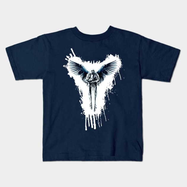 Angel protector Kids T-Shirt by Vitalik